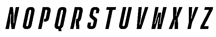 Rocinante Titling Medium Oblique Font UPPERCASE