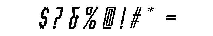 Rocinante Titling Regular Oblique Font OTHER CHARS