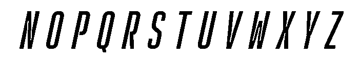 Rocinante Titling Regular Oblique Font LOWERCASE