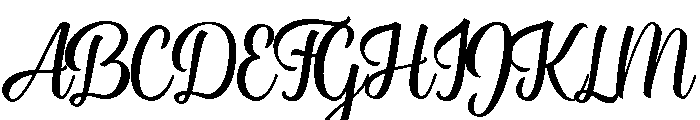 Rockeby Brush Clean Font UPPERCASE