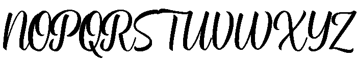 Rockeby Brush Clean Font UPPERCASE