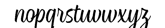 Rockeby Brush Clean Font LOWERCASE