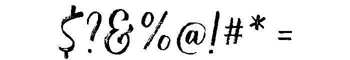 Rockeby Brush Dry Font OTHER CHARS