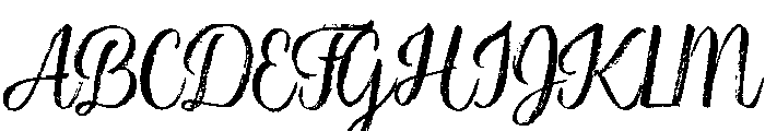 Rockeby Brush Dry Font UPPERCASE