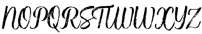 Rockeby Brush Dry Font UPPERCASE