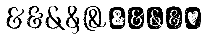Rockeby Brush Rough Extras Font OTHER CHARS