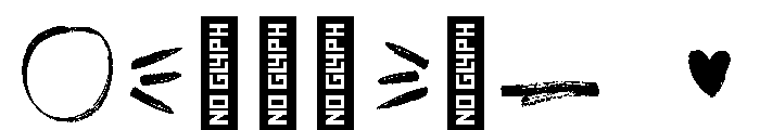 Rockeby Brush Rough Extras Font OTHER CHARS