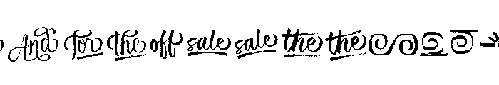 Rockeby Brush Rough Extras Font UPPERCASE
