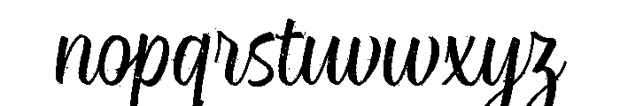 Rockeby Brush Rough Font LOWERCASE