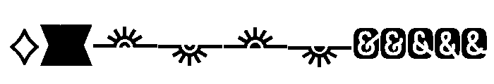 Rockeby Extras Black Font LOWERCASE