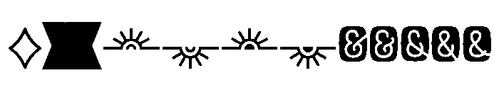 Rockeby Extras Bold Font LOWERCASE
