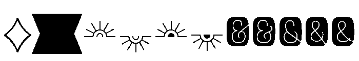 Rockeby Extras Light Font LOWERCASE