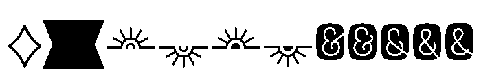 Rockeby Extras Regular Font LOWERCASE