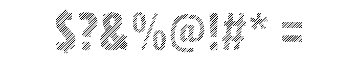 Rockeby Hatched Font OTHER CHARS