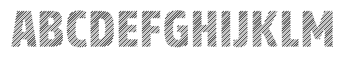 Rockeby Hatched Font UPPERCASE