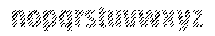 Rockeby Hatched Font LOWERCASE