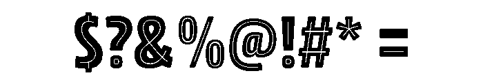 Rockeby Inline One Font OTHER CHARS