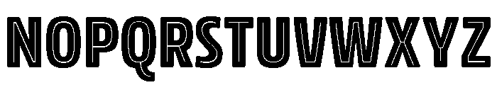 Rockeby Inline One Font LOWERCASE