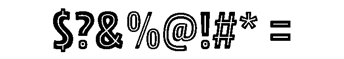 Rockeby Inline Two Font OTHER CHARS