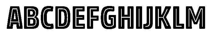 Rockeby Inline Two Font UPPERCASE
