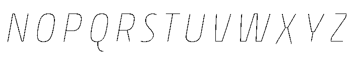 Rockeby Inside One Italic Font UPPERCASE