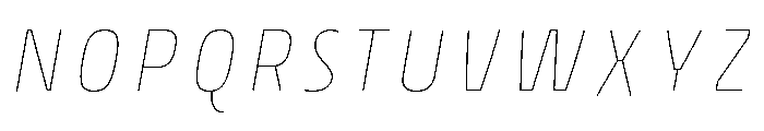 Rockeby Inside One Italic Font LOWERCASE