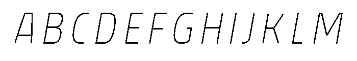 Rockeby Inside Two Italic Font UPPERCASE