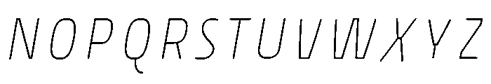 Rockeby Inside Two Italic Font UPPERCASE