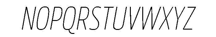 Rockeby Light Italic Font UPPERCASE