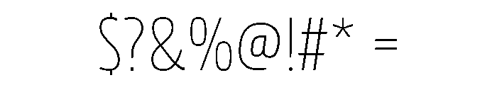 Rockeby Light Font OTHER CHARS