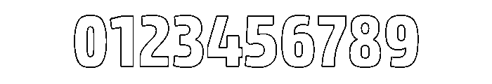 Rockeby Outline Font OTHER CHARS