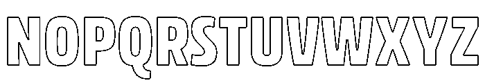 Rockeby Outline Font UPPERCASE