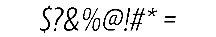 Rockeby Regular Italic Font OTHER CHARS