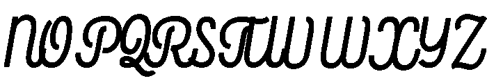 Rockeby Script Black Font UPPERCASE