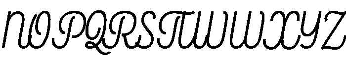 Rockeby Script Bold Font UPPERCASE