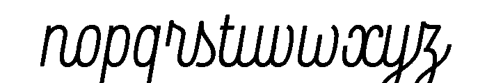 Rockeby Script Bold Font LOWERCASE