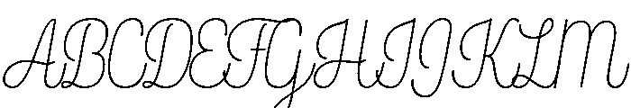 Rockeby Script Light Font UPPERCASE
