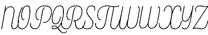 Rockeby Script Light Font UPPERCASE