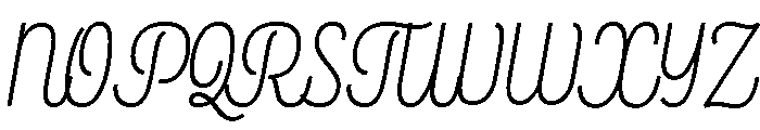 Rockeby Script Regular Font UPPERCASE