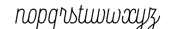 Rockeby Script Regular Font LOWERCASE