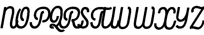 Rockeby Script Stencil Black Font UPPERCASE