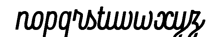 Rockeby Script Stencil Black Font LOWERCASE