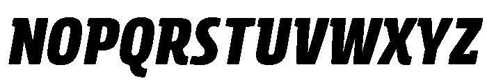 Rockeby Slab Black Italic Font UPPERCASE