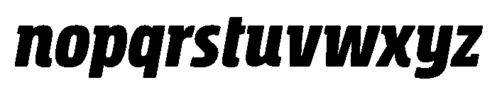 Rockeby Slab Black Italic Font LOWERCASE