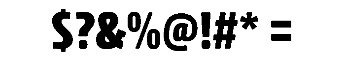 Rockeby Slab Black Font OTHER CHARS