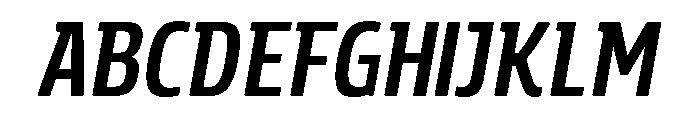Rockeby Slab Bold Italic Font UPPERCASE