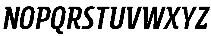 Rockeby Slab Bold Italic Font UPPERCASE