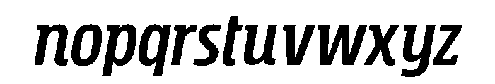 Rockeby Slab Bold Italic Font LOWERCASE