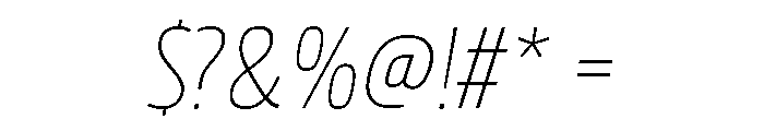 Rockeby Slab Light Italic Font OTHER CHARS