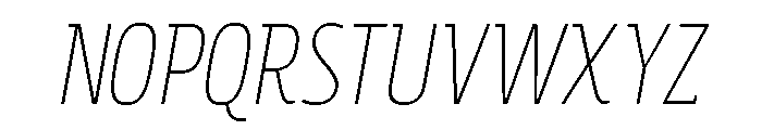 Rockeby Slab Light Italic Font UPPERCASE